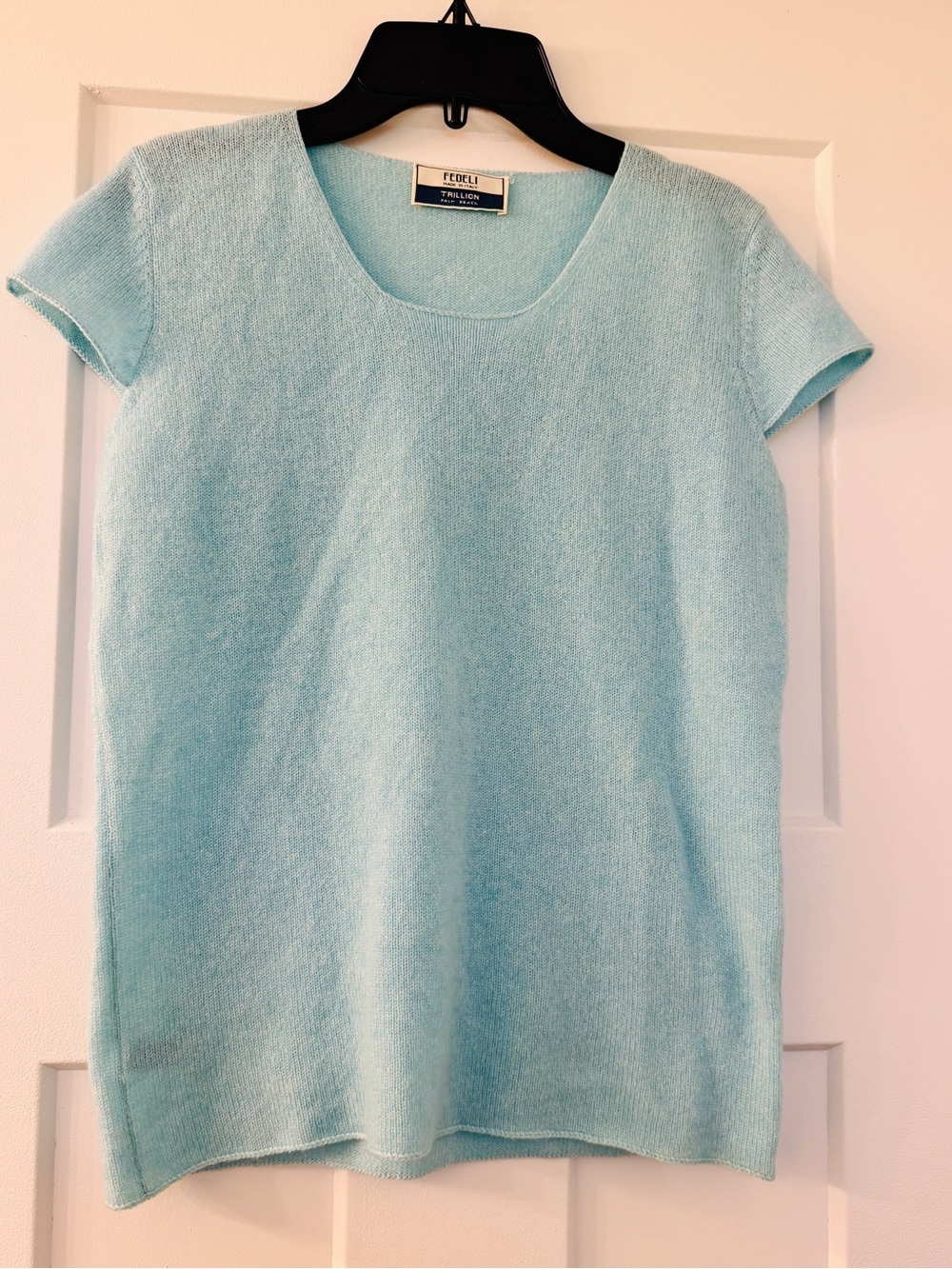 Fedeli Cashmere Top, Fiber Spun in Scotland, Made in Italy - XS/S
